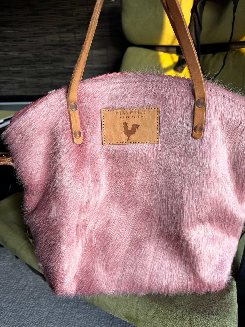 Meanwhile Back on the Farm 2.0 hair on hide convertible backpack